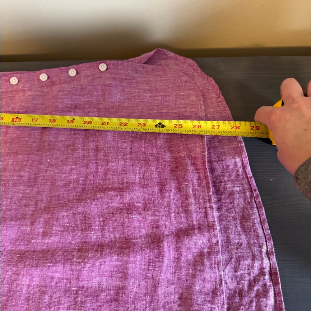 Talbots Linen Pop Over Tunic Top - Picture 6 of 7